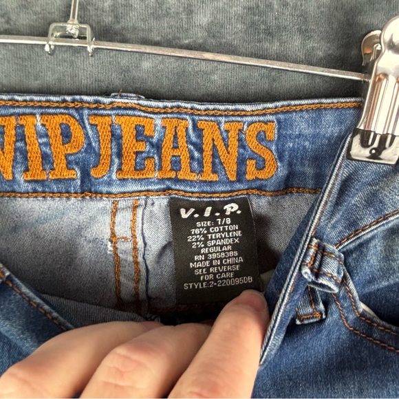 VIP Jeans with Orange Embroidery - Picture 5 of 14